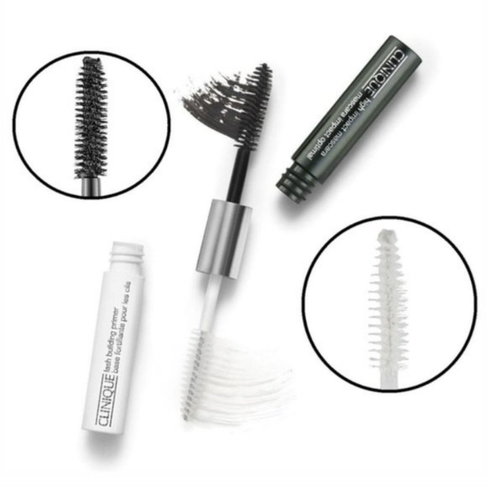 NEW Clinique High Impact Mascara 01 Black & Lash Building Primer Duo